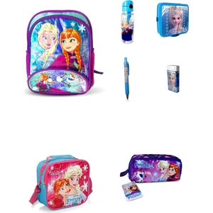 Hakan Çanta Frozen Orjinal Lisanslı Ilkokul Çantası 7 Parça Set