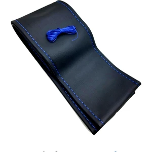 Gürler Oto Kılıf ve Aksesuar Ford Courier Dikmeli Direksiyon Kılıfı Soft Mavi Ipli(38×10.5cm)