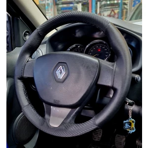 Gürler Oto Kılıf ve Aksesuar Renault Symbol 3 Dikmeli Direksiyon Kılıfı Dikmeli Noktalı-Karbon