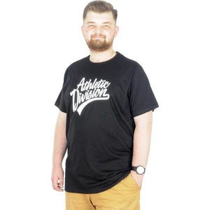 Büyük Beden T-Shirt Bis Yaka Division 22194 Siyah
