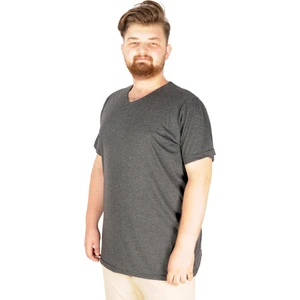 Büyük Beden Tshirt V Yaka 20032 Antrasit