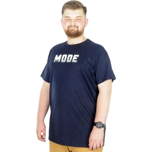 Büyük Beden T-Shirt Bis Yaka Mode 22196 Lacivert