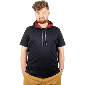 Büyük Beden Oversize Tshirt Kapşon Basic 21115 Lacivert