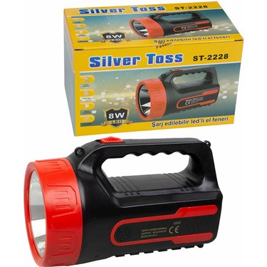 Silver Toss El Feneri Şarjlı LED Projektör Tipi 8W+1LED Fiyatı