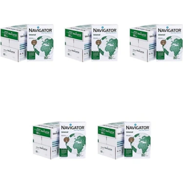 Navigator A4 Fotokopi Kağıdı 80 gr 500'LÜ - 5 Koli ( 25 Paket