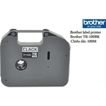 Brother P-Touch TR-100BK Etıket 100 mt Siyah