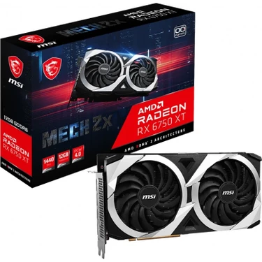 MSI VGA RADEON RX 6750 XT MECH 2X 12G OC RX6750XT 12GB GDDR6 192B PCIE 4.0 X16 (3XDP