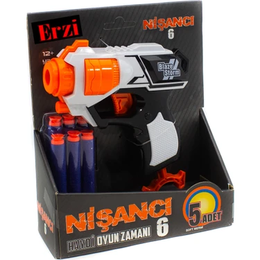 Blaze Storm Nişancı Sünger Atan Tabanca Mini 5 Adet Mermi Fiyatı