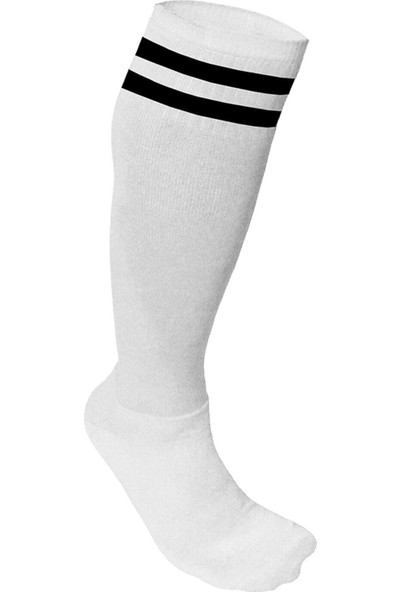 Evox Sport Futbol Çorabı Çocuk Beyaz Siyah