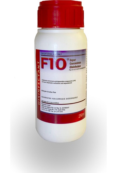 Force F10 Konsantre Dezenfektan - Mentollü - Nefes Açıcı Etki - Kümes & Kafes Dezenfeksiyon