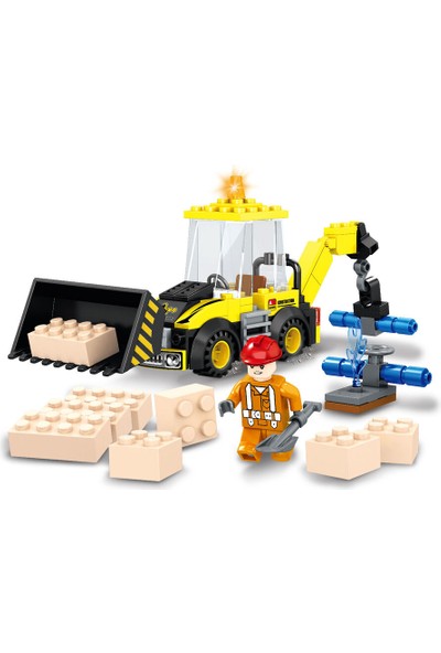 Ausini Construction Inşaat Dozer LEGO Seti - 123 Parça