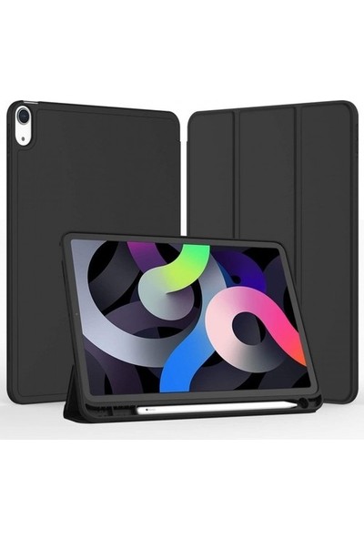 Pamukkale Apple iPad Air 5 2022 10.9 (5. Nesil) M1 Chip Series A2589,A2591 Kalemlikli Akıllı Telefon Kılıfı ve Yatay Standlı Uyku Modu (Yurt Dışından)