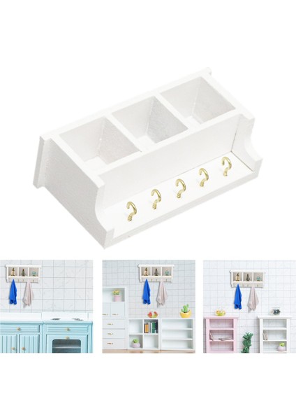 1/12 Ölçekli Minyatür Dollhouse Depolama Raf Aksesuarları Zanaat Dekorasyon (Yurt Dışından) fırsatları
