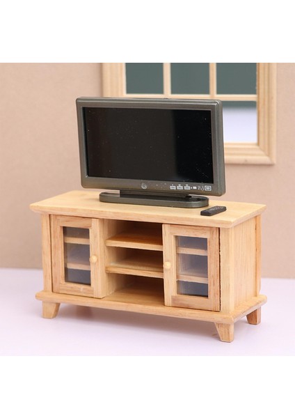 Minyatür Tv Kabine Dollhouse Mobilya Modeli Oyuncaklar Dollhouse Tv Yatak Odası Kahverengi Için (Yurt Dışından) indirimleri