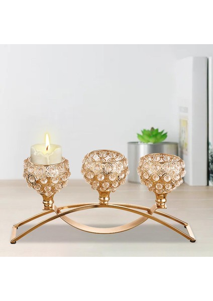 Avrupa Tarzı Kristal Mumluk Olay Masa Centerpiece Süsleme Için Gümüş (Yurt Dışından) modelleri