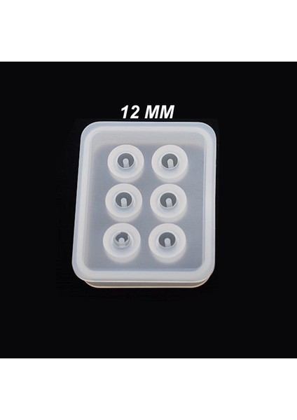 10ADET - Reçine Epoksi Silikon Boncuk Kalıbı -12MM- 161