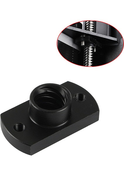 3D Yazıcı 4 Adet Z Ekseni Yamuk Motorlu Vidalı Somunlar T8 Somun Pom Somun Kurşun 8mm Pitch 2mm Creality CR10 CR-10S Ender-3 Kurşun Vida (Yurt Dışından)