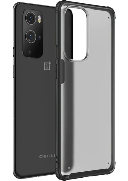 Oneplus 9 Pro Luna Serisi Köşe Korumalı Sert Rubber Kılıf - Siyah