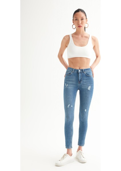 Likralı Skinny Jean