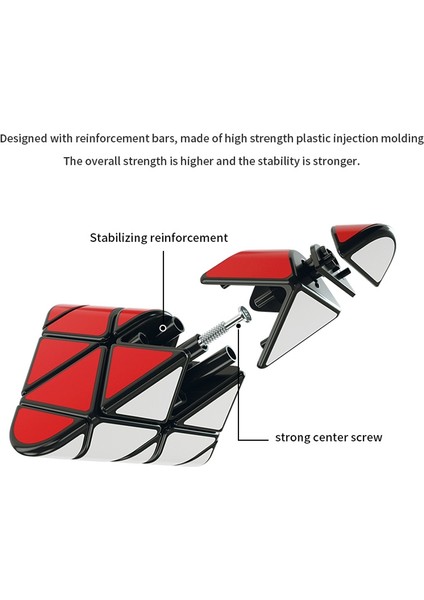Yuxin Black Kylin Yuvarlak Açılı 3X3X3 Piramit Küp Eğitim Bulmacası Oyuncak fiyatları