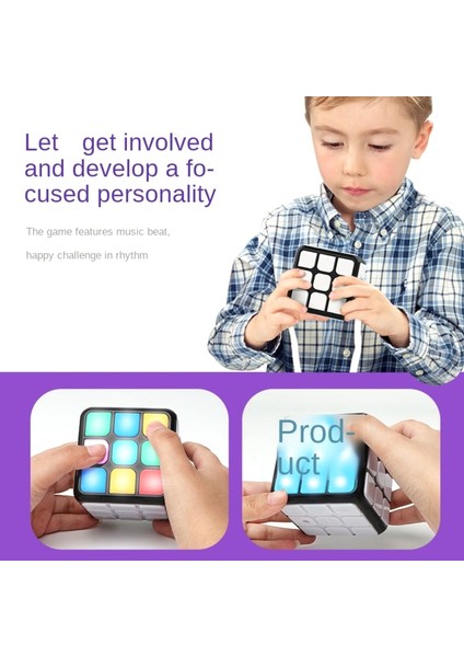 Ses ve Hafif Bulmaca Magic Cube (Gösteri Olarak)