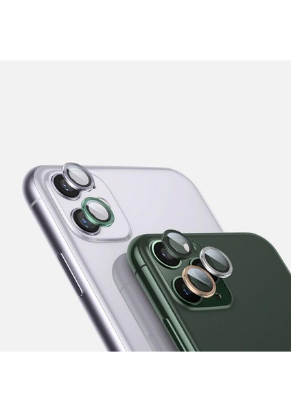 Apple iPhone 12 Mercek Lens Kamera Koruyucu Siyah