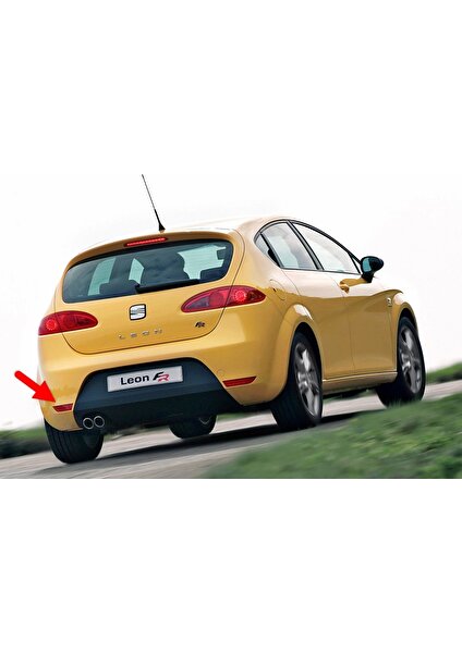 Seat Leon Mk2 Fr 2006-2009 Arka Tampon Sol Alt Köşe Reflektörü Yansıtıcı Kedi Gözü 1P0945105E