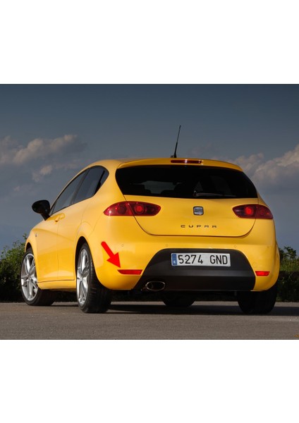 Seat Leon Mk2 Cupra 2010-2012 Arka Tampon Sol Alt Köşe Reflektörü Yansıtıcı Kedi Gözü 1P0945105E