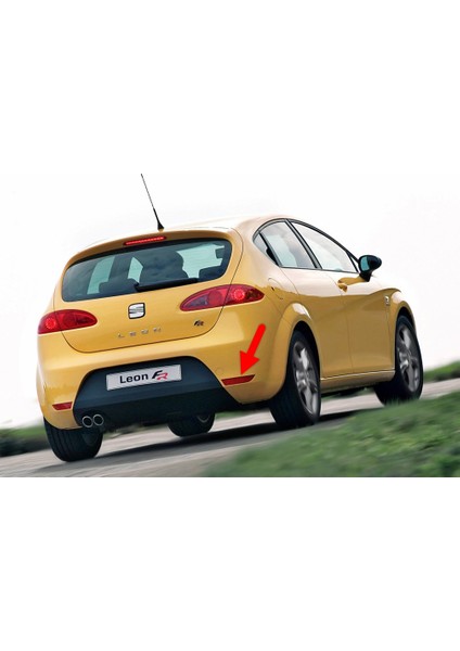 Seat Leon Mk2 Fr 2006-2009 Arka Tampon Sağ Alt Köşe Reflektörü Yansıtıcı Kedi Gözü 1P0945106E