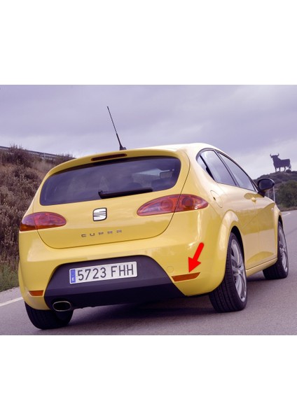 Seat Leon Mk2 Cupra 2006-2009 Arka Tampon Sağ Alt Köşe Reflektörü Yansıtıcı Kedi Gözü 1P0945106E