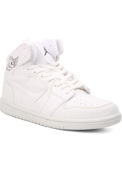 Beyaz Erkek Bilek Boy Sneaker