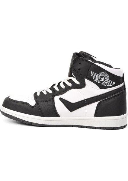 Beyaz Siyah Erkek Bilek Boy Sneaker modelleri