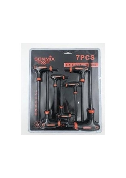 7 Parça T Allen Takımı Torx