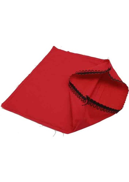 38X38 cm Fermuarsız Dikilmiş Astar Kırmızı