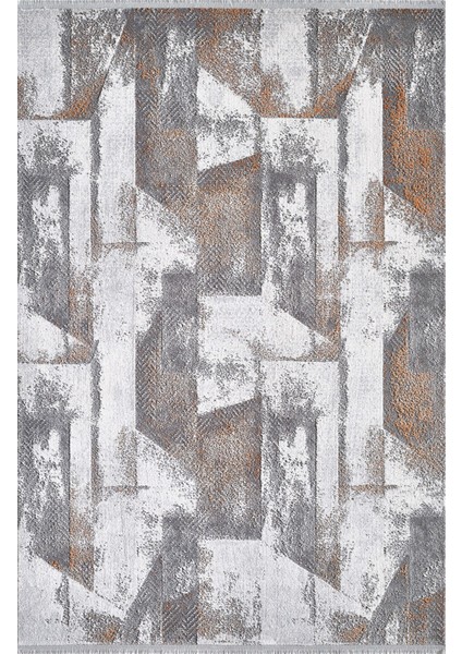Aster AQ02E Gri Bakır Modern Desen Halı