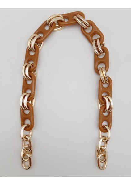 42 cm Akrilik Görünümlü Sütlü Kahve Plastik Zincir Köprü Model