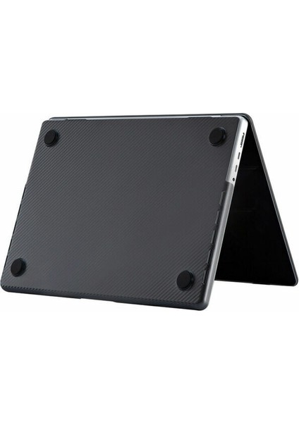 Macbook Pro 13 2020 A2251 A2289 Kılıf Koruma Karbon Desenli Hardcase Kapak
