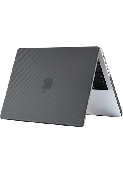 Macbook Pro 13 2020 A2251 A2289 Kılıf Koruma Karbon Desenli Hardcase Kapak