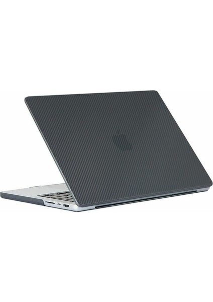 Macbook Pro 13 2020 A2251 A2289 Kılıf Koruma Karbon Desenli Hardcase Kapak
