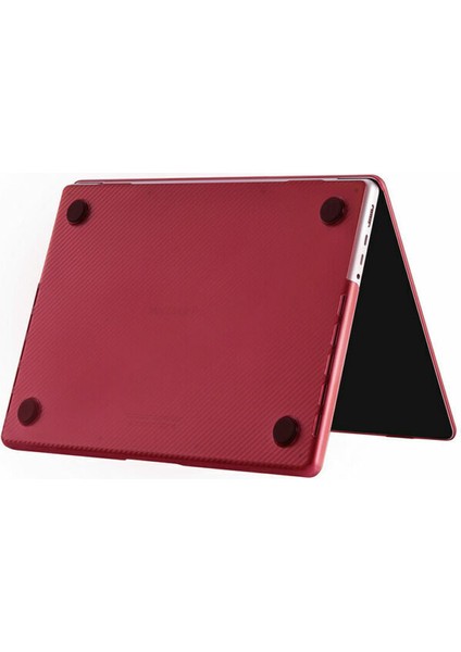 Macbook Pro 13 2020 A2251 A2289 Kılıf Koruma Karbon Desenli Hardcase Kapak