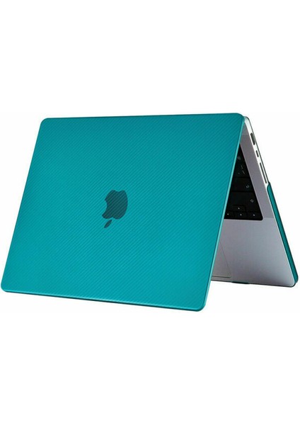 Macbook Pro 13 2020 A2251 A2289 Kılıf Koruma Karbon Desenli Hardcase Kapak