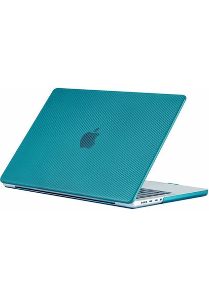 Macbook Pro 13 2020 A2251 A2289 Kılıf Koruma Karbon Desenli Hardcase Kapak