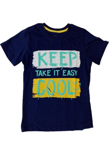 Erkek Çocuk Keep Cool Desenli Tişört