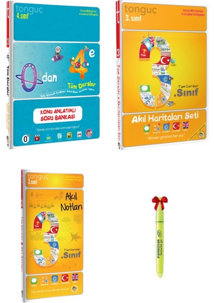 Yayınları Tonguç Akademi 0'dan 4'e 3. Sınıf Akıl Haritaları Seti ve 3. Sınıf Akıl Notları