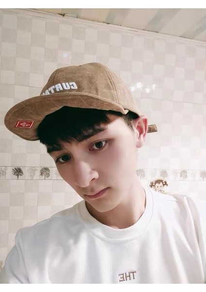 Nakış Yumuşak Beyzbol Kapaklar, Japonya Tarzı Kısa Visor Şapka Gençlik Moda Hip Hop Ipli Zorlu Kapak | Erkekler Beyzbol Kapaklar