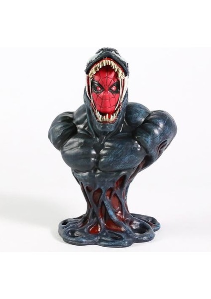 Marvel Spiderman Venom Büstü Pvc Şekil Modeli Koleksiyonu Heykelcik Oyuncak Hediye | Aksiyon Figürleri