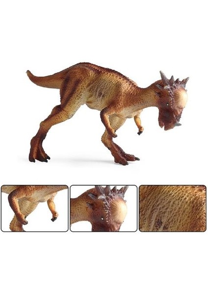 27 cm Gerçekçi Pachycephalosaurus Jurassic Dünya Katı Şekil Dinozorlar Oyuncaklar Çocuklar Için Film Dinozor Model Oyuncaklar Hediye Çocuklar Için | Aksiyon Figürleri modelleri