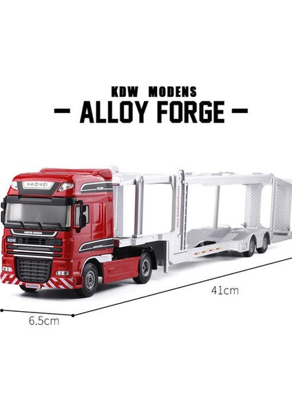 1:50 Alaşım Diecast Çift Güverte Araç Taşıyıcı Düz Yatak Römork Kamyon Platformu Araç Model Oyuncaklar Çocuklar Için Hobi | Diecasts oyuncak Araçlar