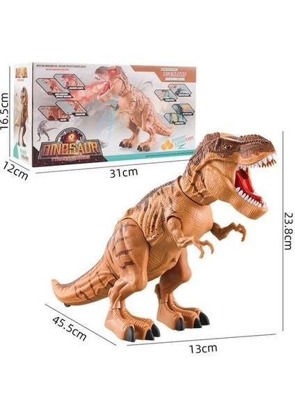 Dinozor Tyrannosaurus Hayvan Sesleri Dinobot Elektrikli Yürüyüş Hayvanlar Oyuncak Müzik Işık Sprey Oyuncaklar Çocuklar Noel Hediyesi | Elektronik Evcil Hayvanlar(Yurt Dışından) fırsatları