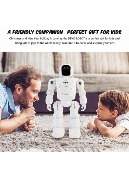 Akıllı Robot Dacing Mode Rc Robot Hareket Kontrolü Programlanabilir Eylemler Yüz Işık Sesler Rc Oyuncaklar Çocuklar Hediye | Rc Robot